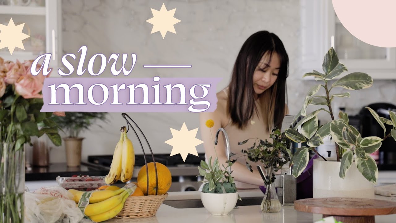 a slow morning routine - intentional, mindful wellness