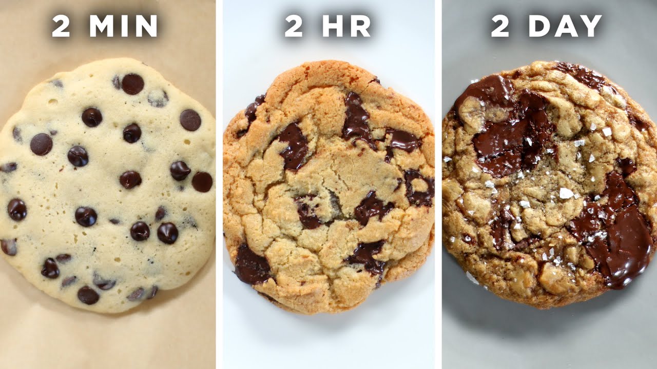 2-Minute Vs. 2-Hour Vs. 2-Day Cookie - Tasty