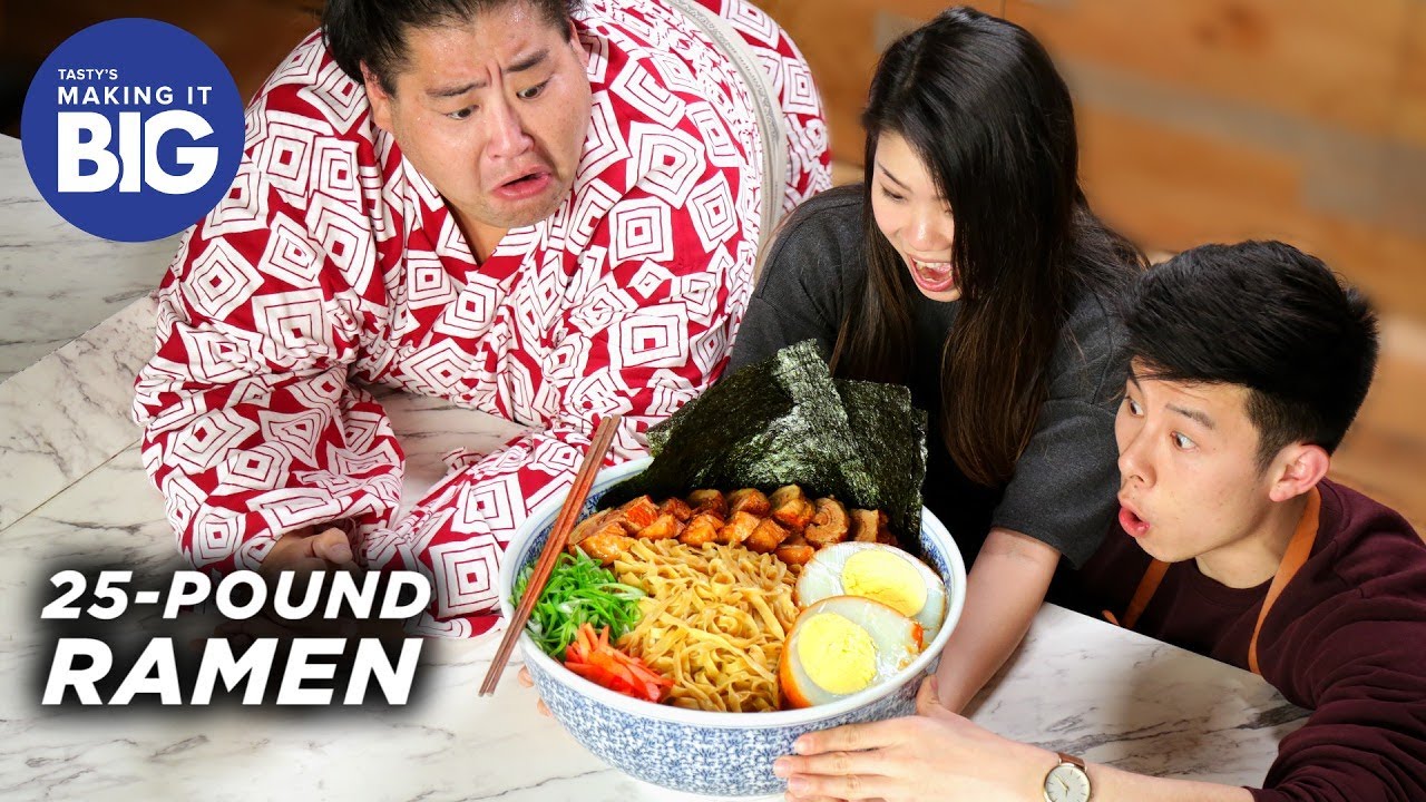 We Made A Giant 25-Pound Ramen Bowl For A Sumo Wrestler - Tasty